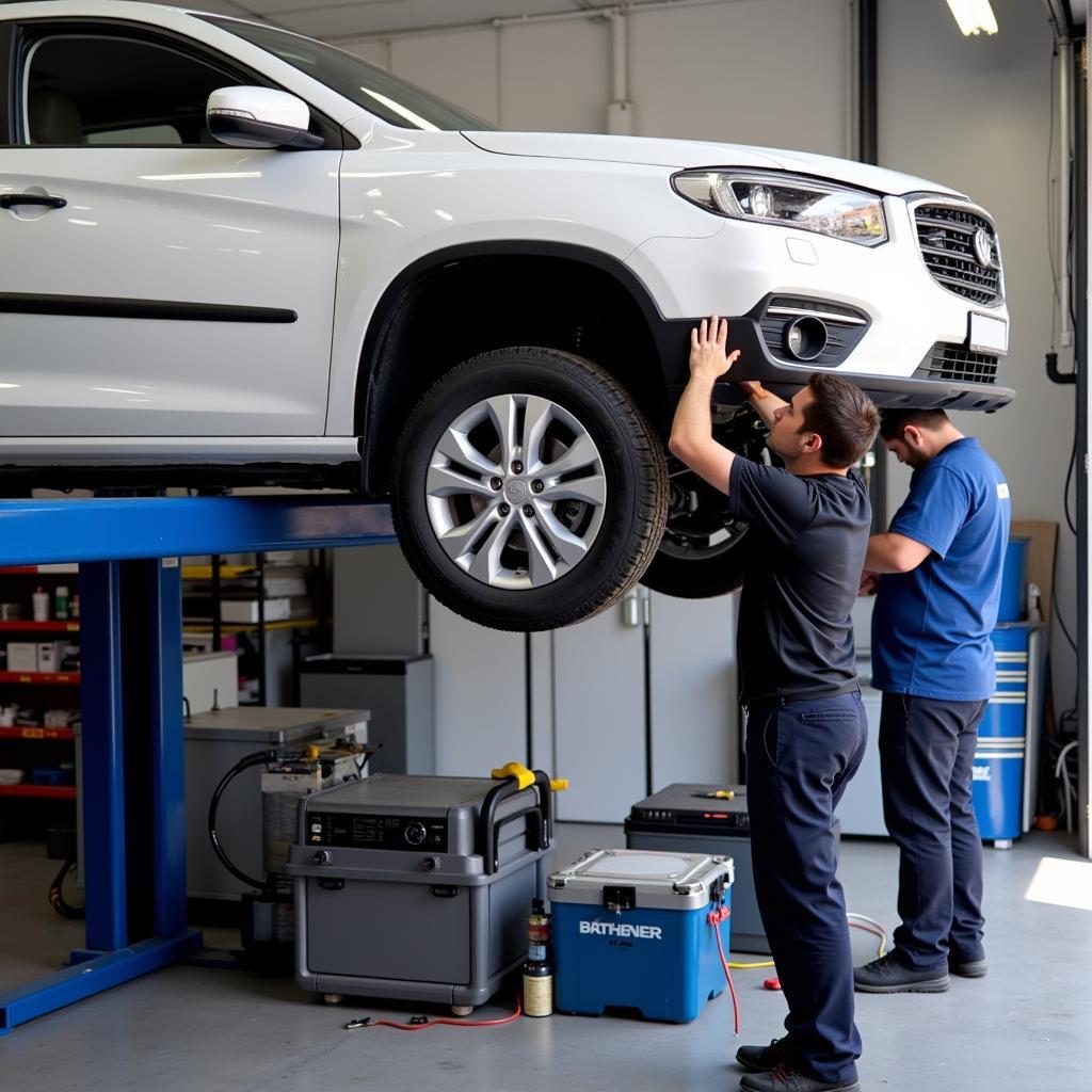 Car AC Maintenance in a Geelong Workshop