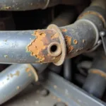 Car AC Pipe Corrosion and Damage