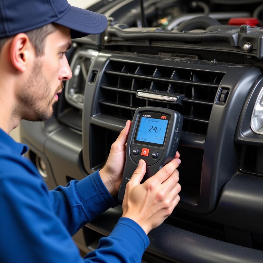 Car AC Repair Process in an Inverness Garage