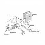 Car AC System Components Diagram