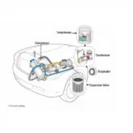 Car AC System Components Diagram