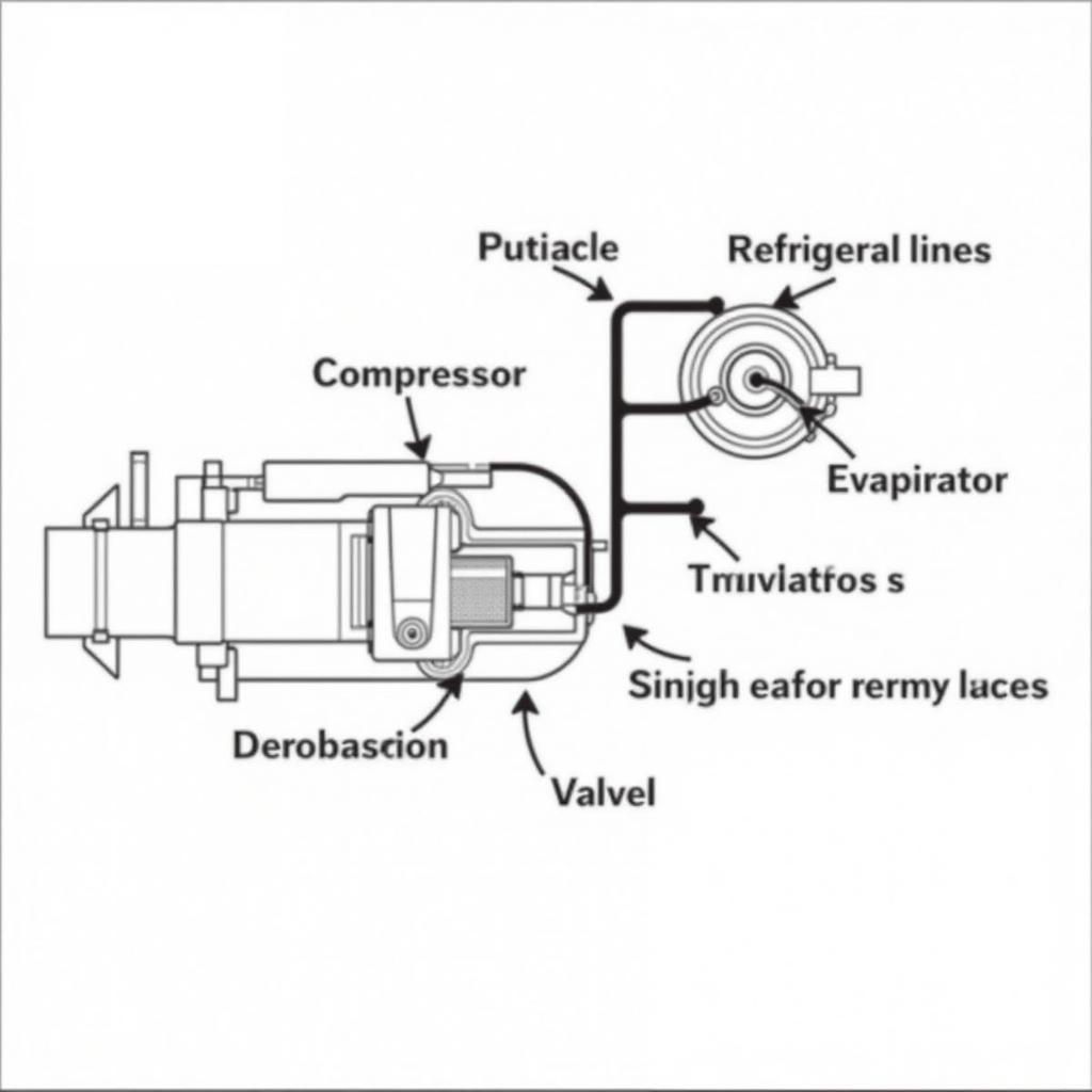 Car AC System Components Diagram