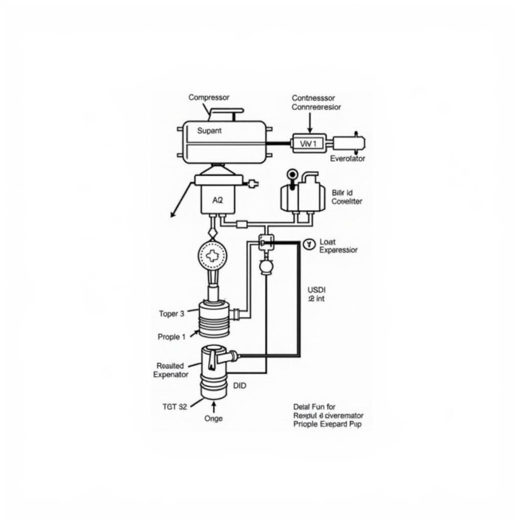 Car AC System Components Diagram