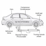 Car AC System Components Diagram