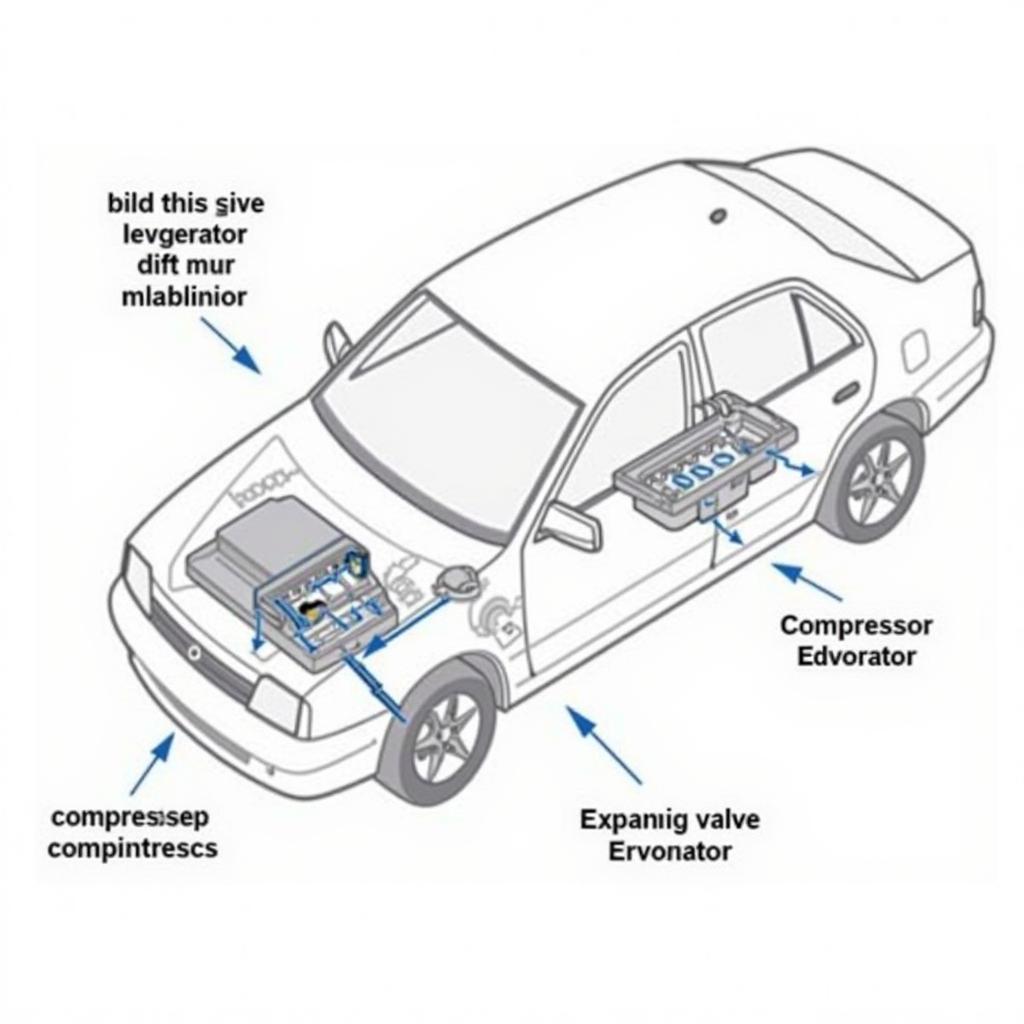 Car AC System Components Diagram in Canklow Sheffield