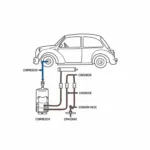 Car AC System Components Diagram