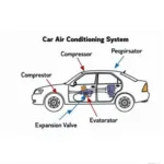 Car AC System Components Diagram