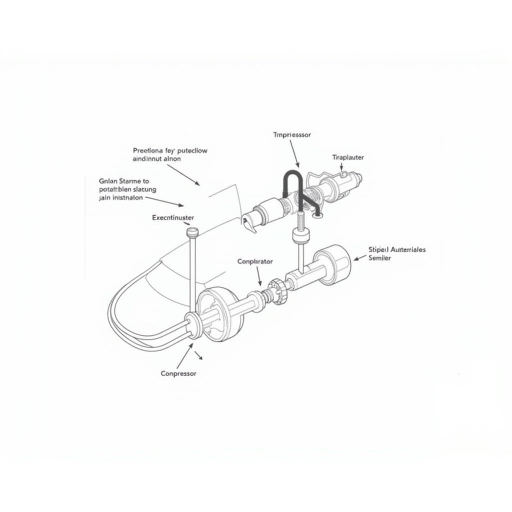 Diagram of a car AC system components in St Helens