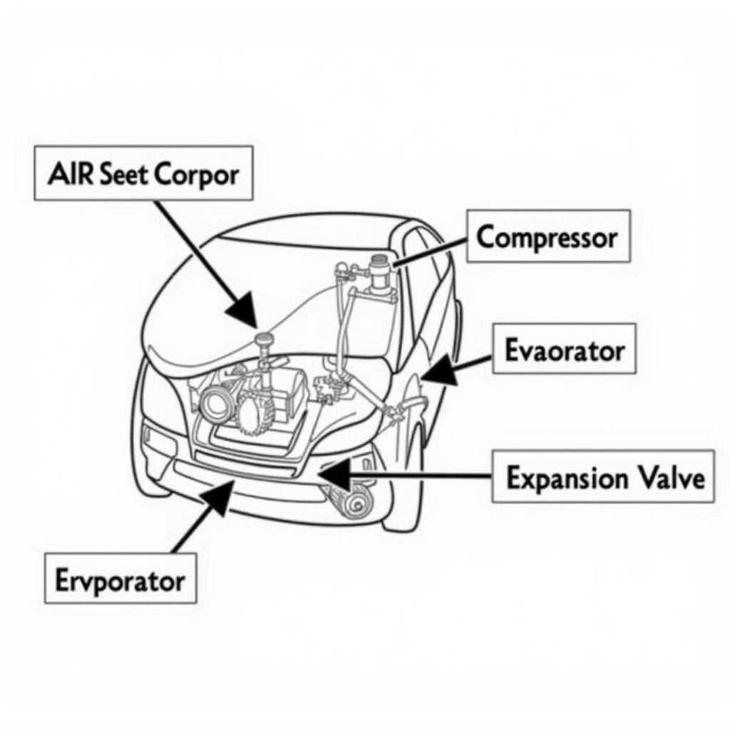 Car AC System Components Diagram in Stockport