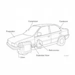 Car AC System Diagram