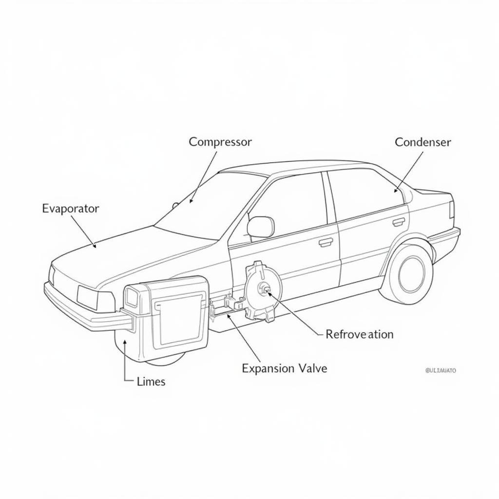 Car AC System Diagram