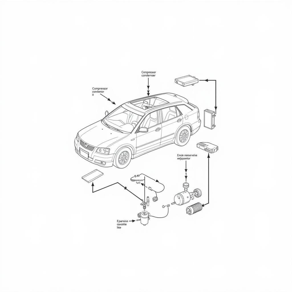 Car AC System Diagram