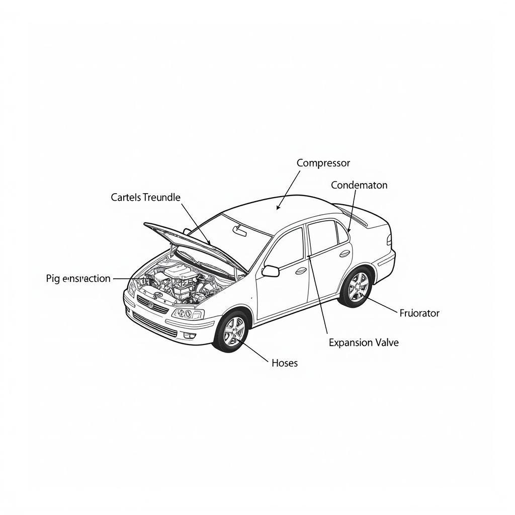 Diagram of a Car Air Conditioning System