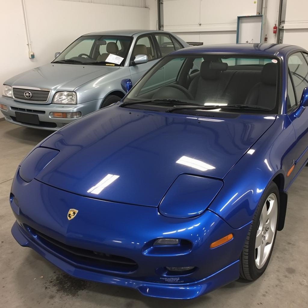 Restored car after body repair in Christchurch