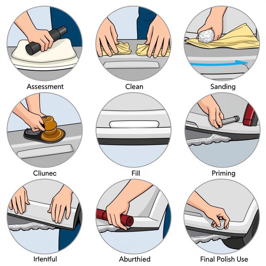 Car Back Bumper Repair Process