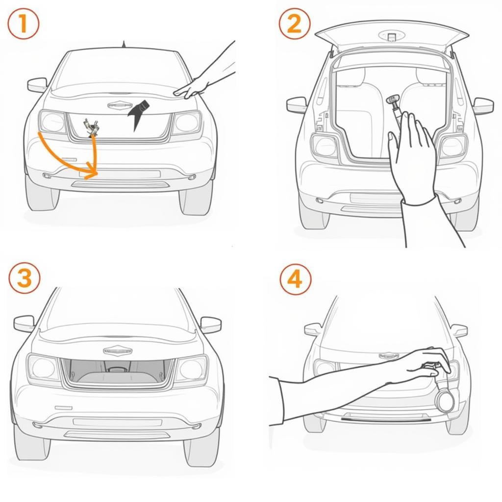 Car Back Light Replacement Process