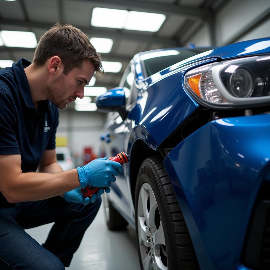 Assessing Car Body Damage in Kirkintilloch