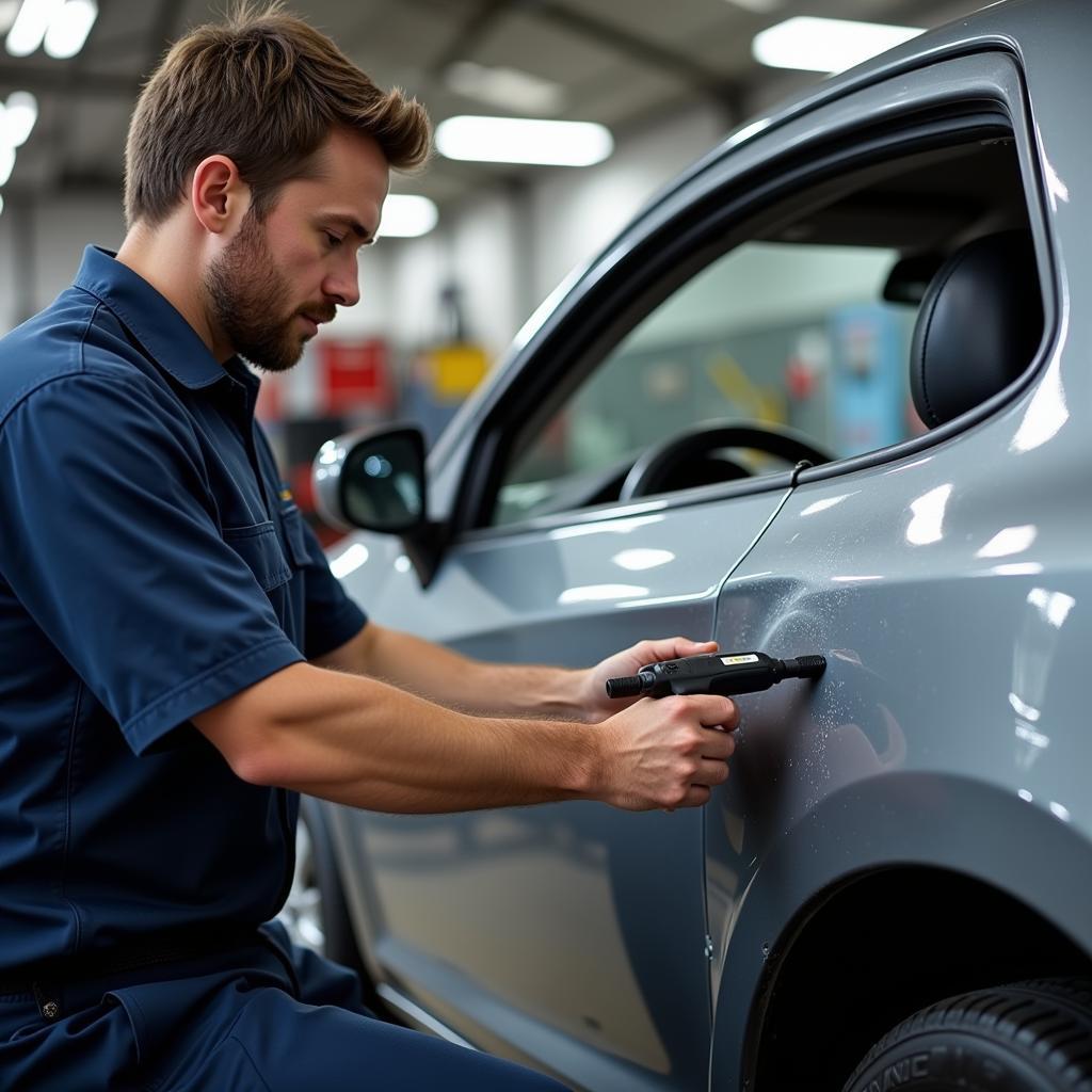 Car body damage assessment in Llandudno Junction