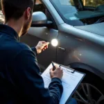 Car body damage assessment in Uttoxeter