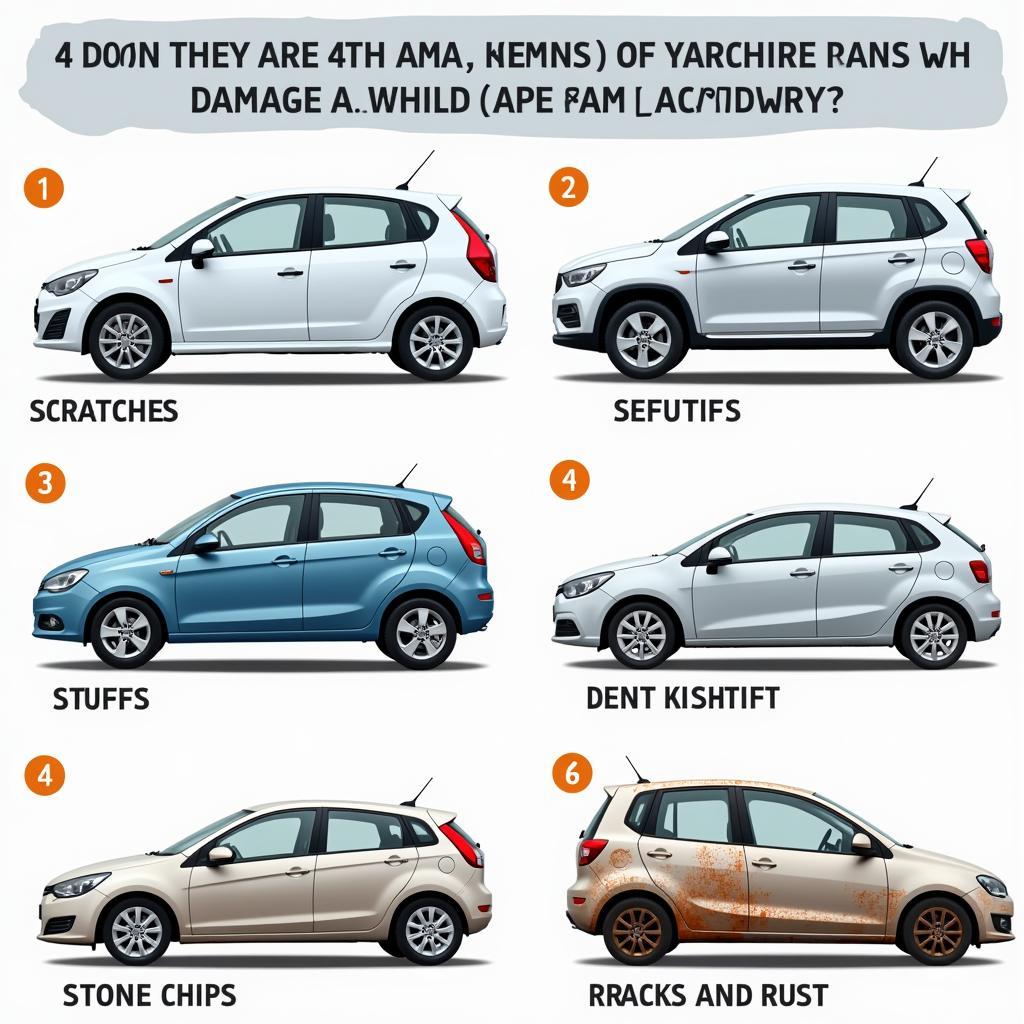 Types of Car Body Damage in Yorkshire