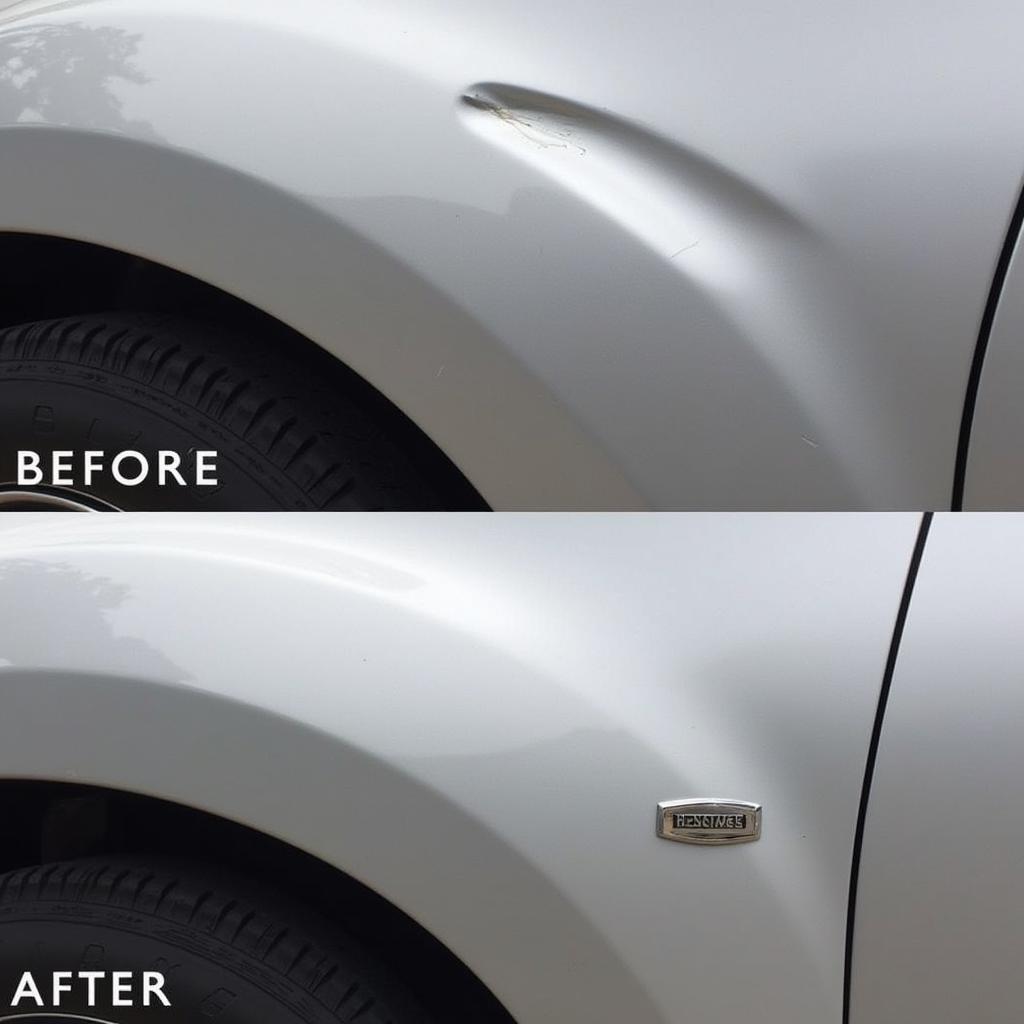 Car Body Dent Repair Before and After