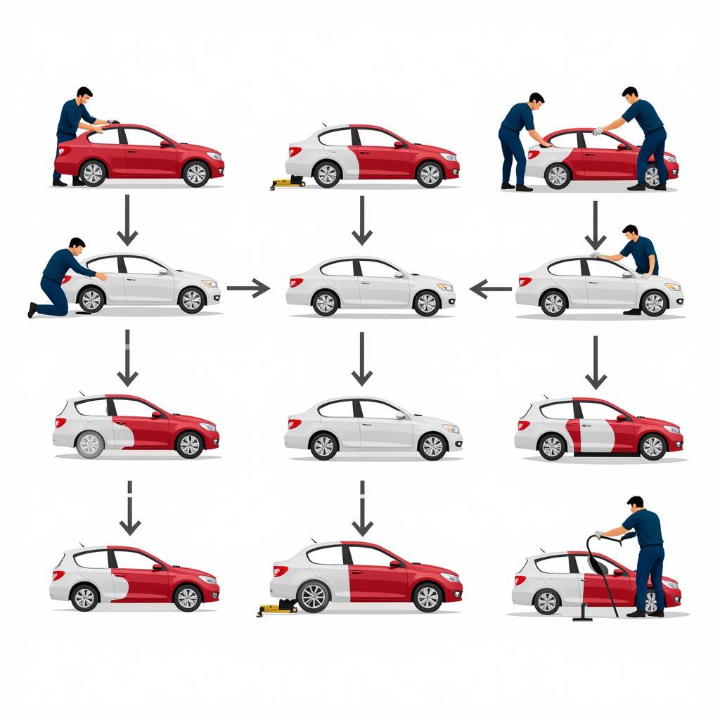 Stages of Car Body Dent Repair