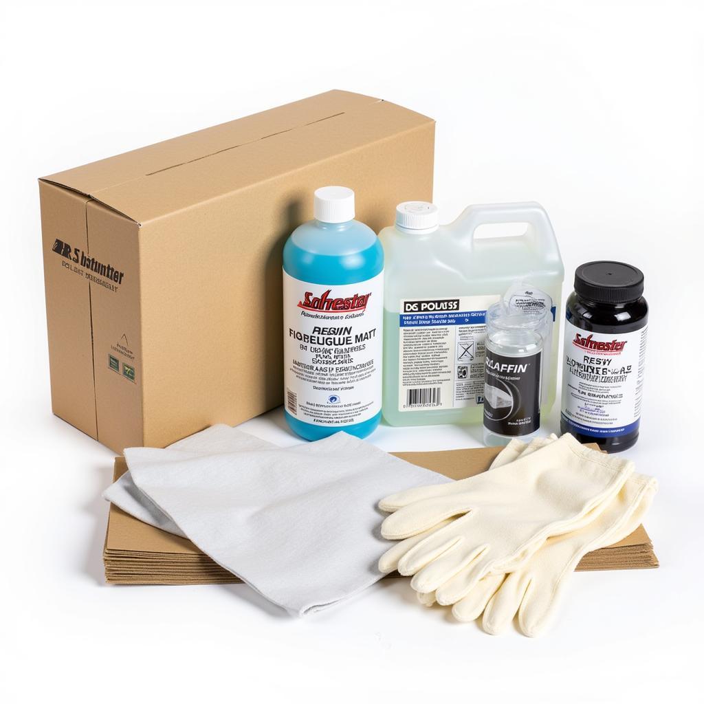 Car Body Fiberglass Repair Kit Components