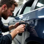 Car body repair Bedwas dent removal process