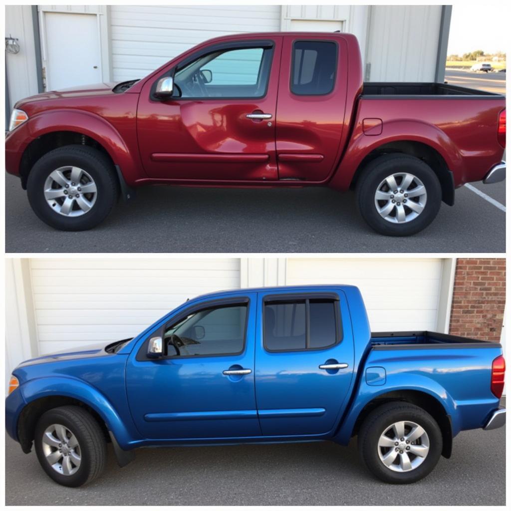 Before and After Car Body Repair in Bedford Campannaro