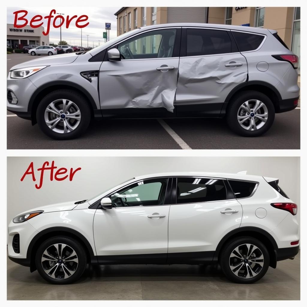 Car Body Repair Boscombe: Before and After Example