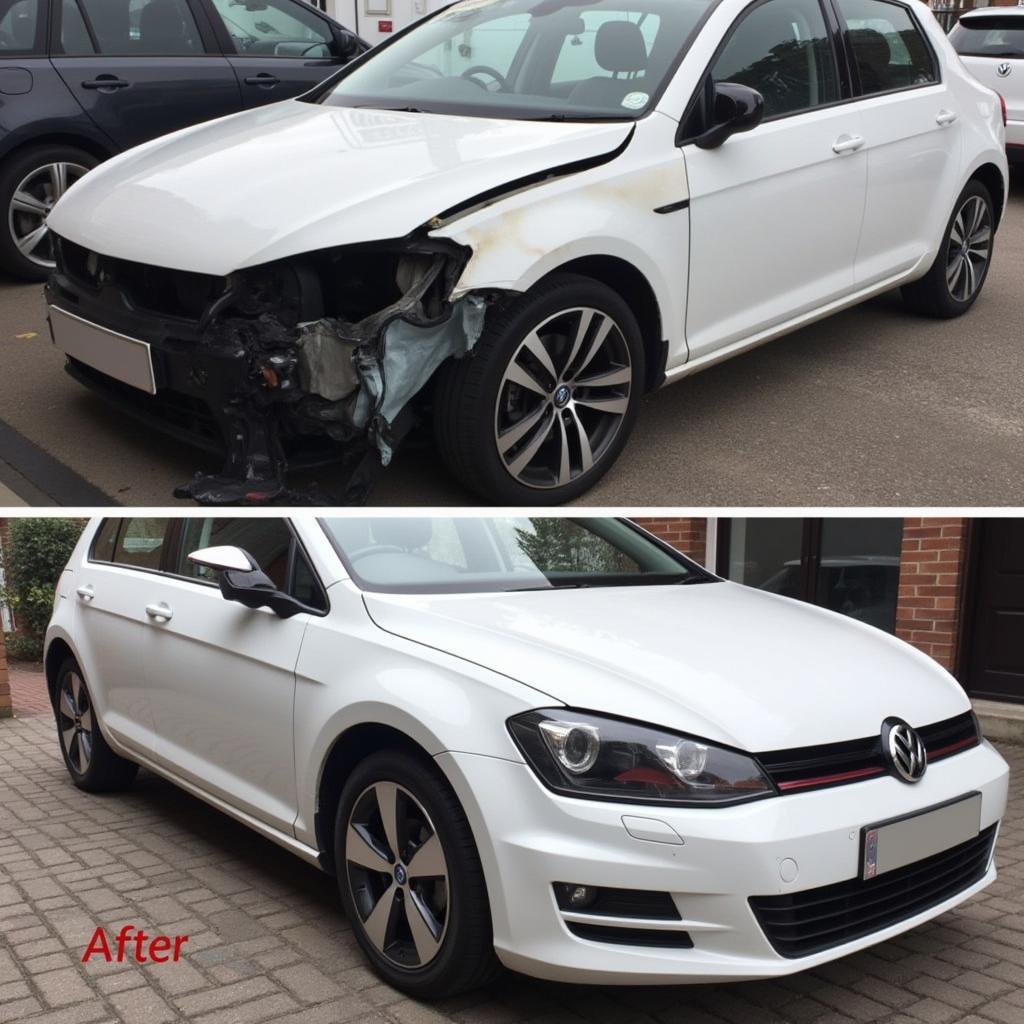 Car Body Repair Before and After in Botley