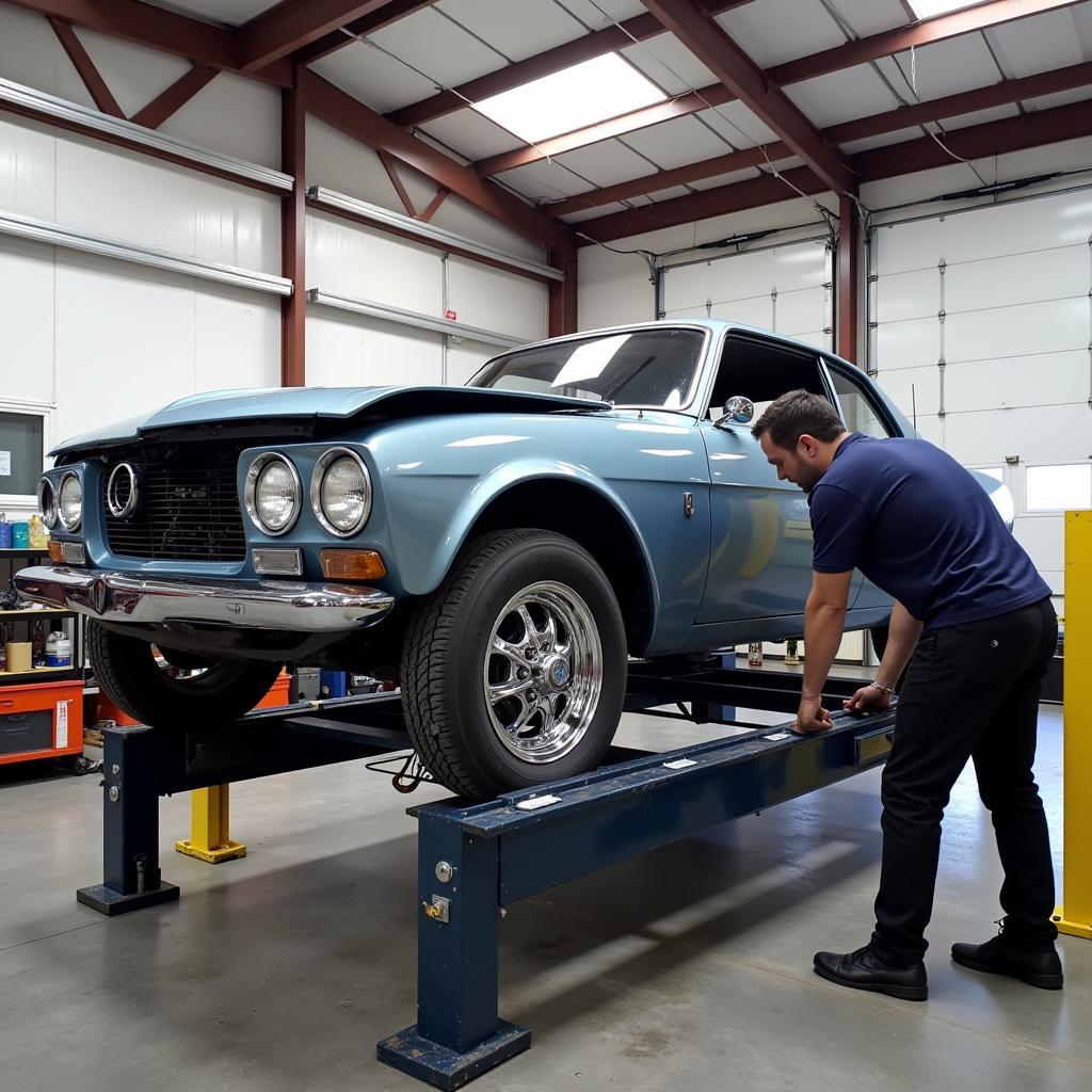 Car Frame Straightening Process in Botley