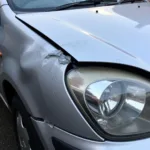 Damaged car in Brixworth needing body repair