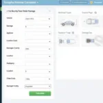 Car Body Repair Calculator Interface