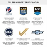 Examples of Car Body Repair Certifications