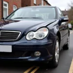 Damaged car in Chorlton needing body repair