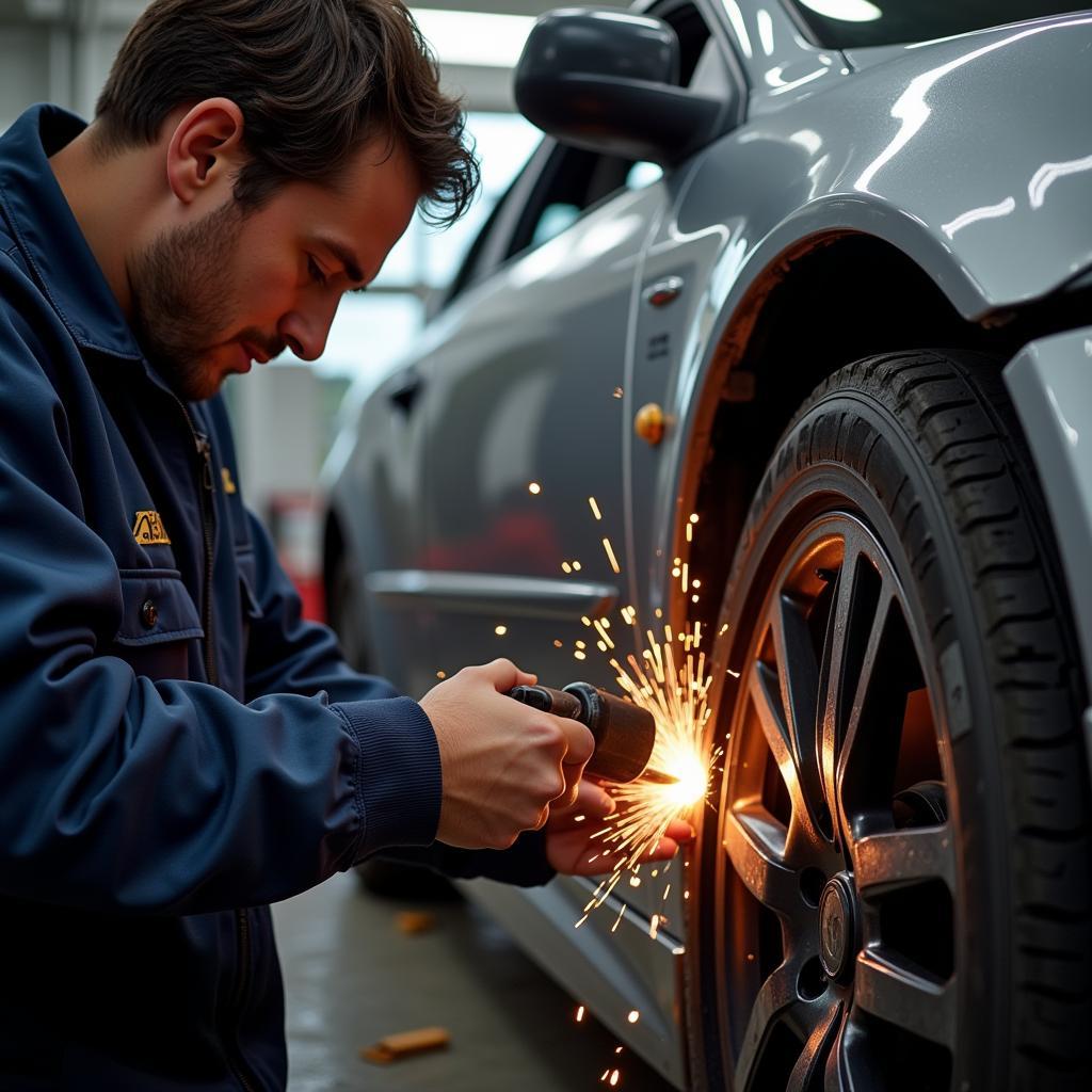 Panel Beating Process for Car Body Repair