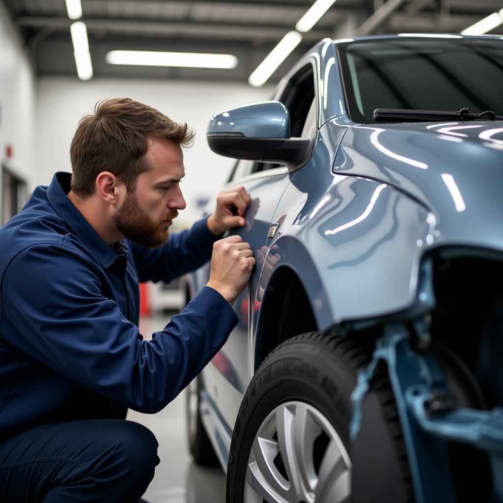 Final Inspection of Car Body Repairs in Cornwall