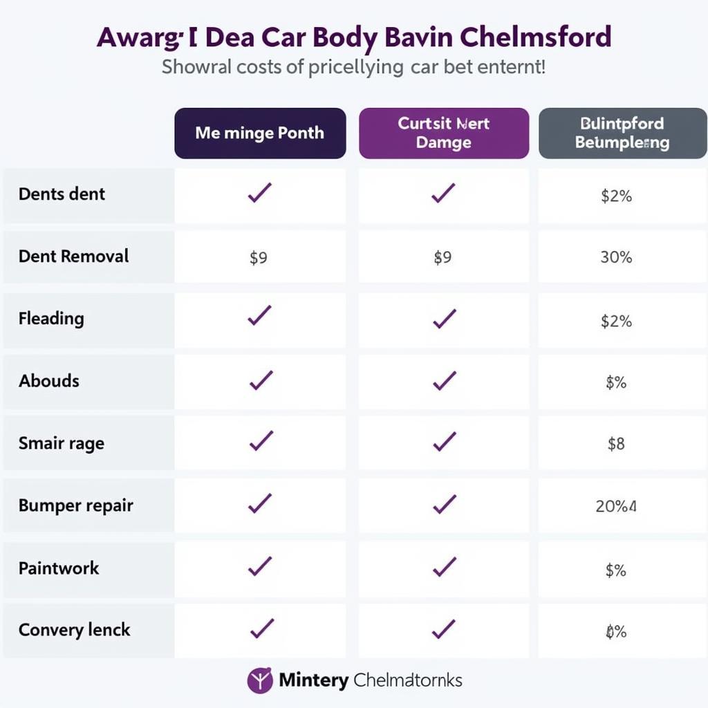 Car Body Repair Cost Comparison Chelmsford