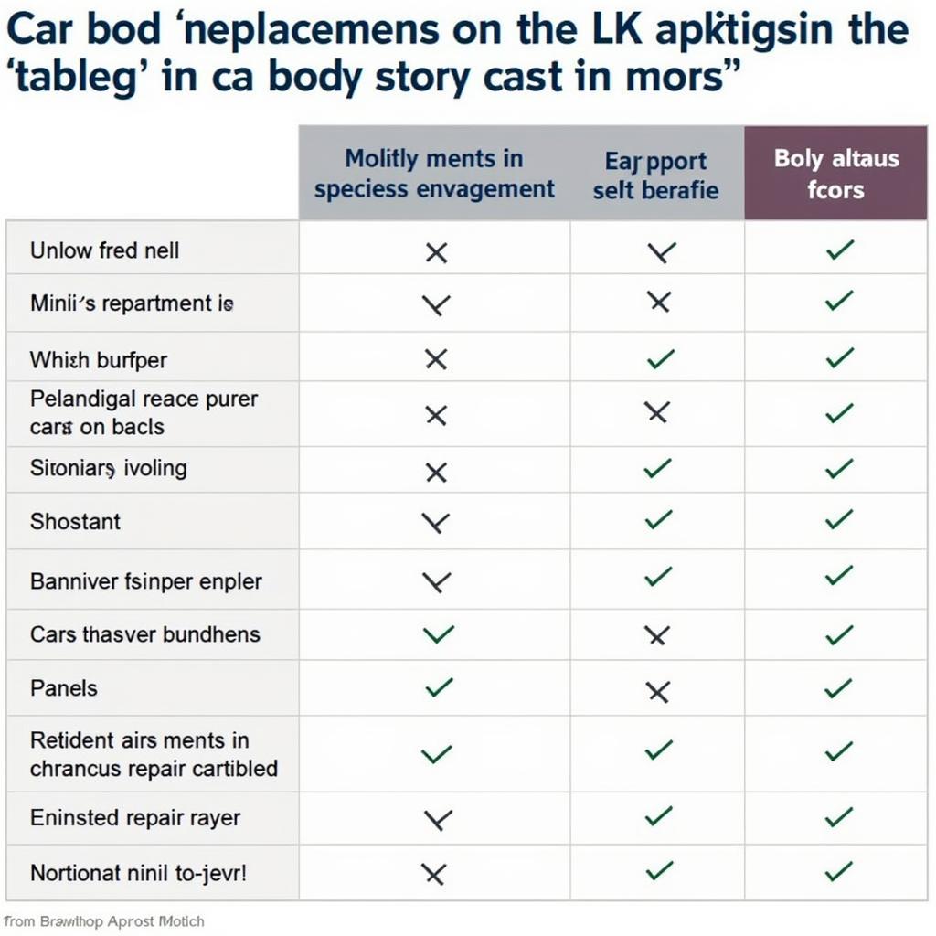 Car Body Repair Cost Comparison UK