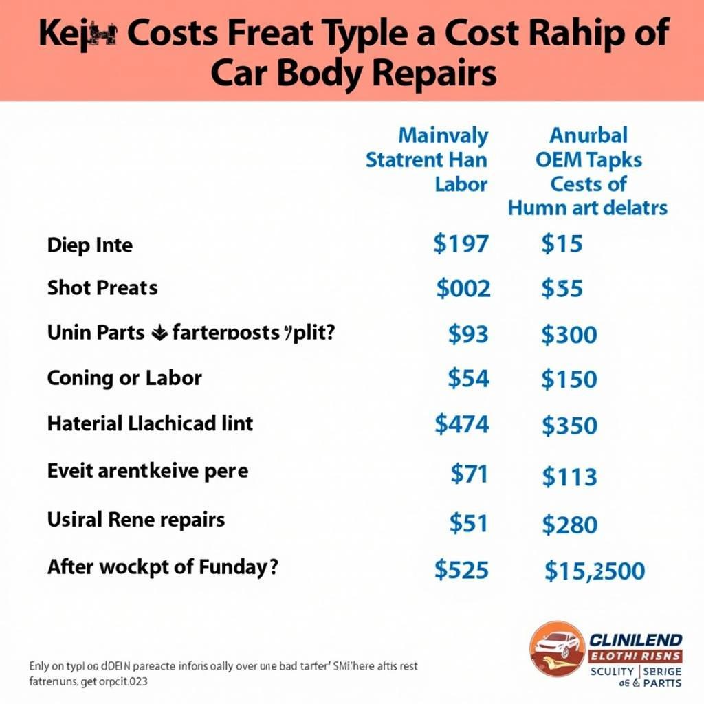 Cost Breakdown of Car Body Repairs in Keith