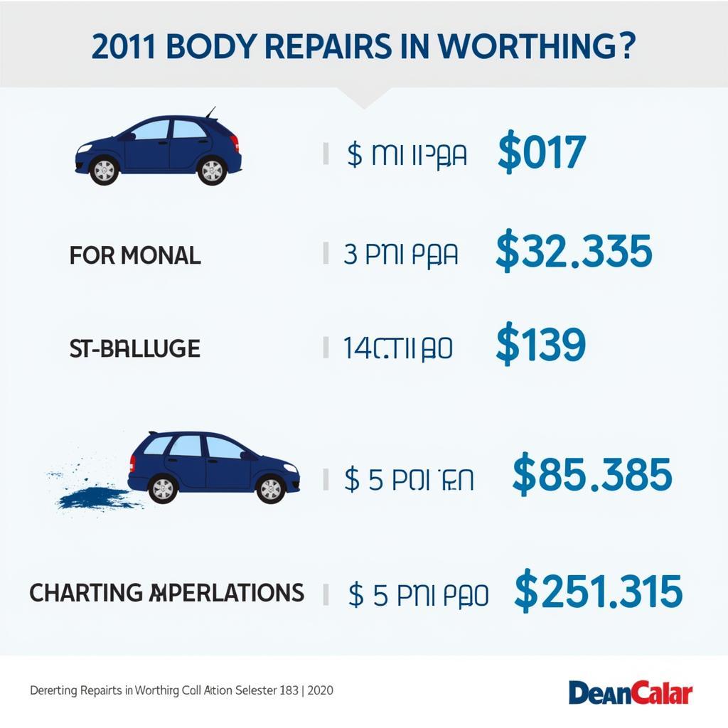 Car Body Repair Cost in Worthing