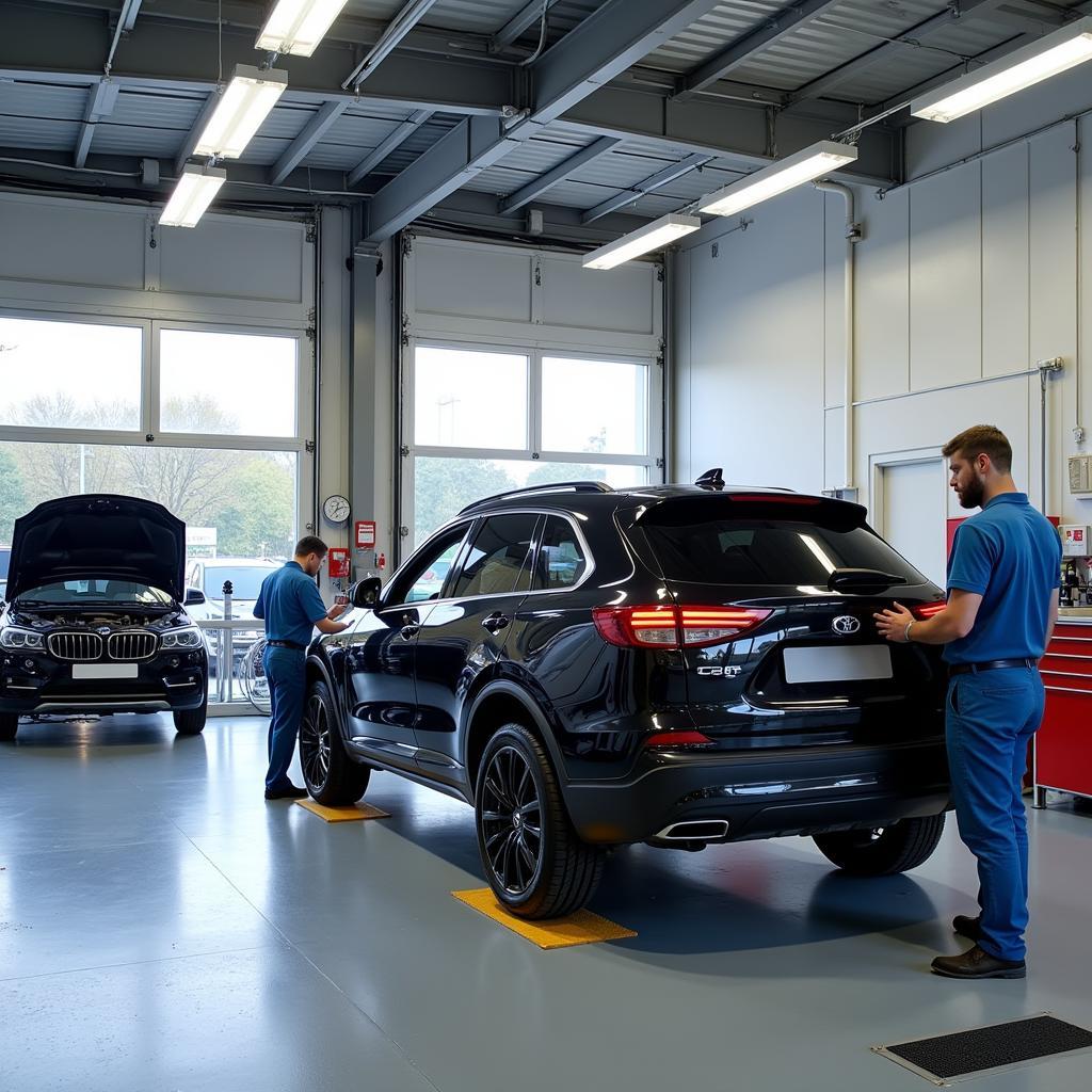 Car body repair workshop in Crawley