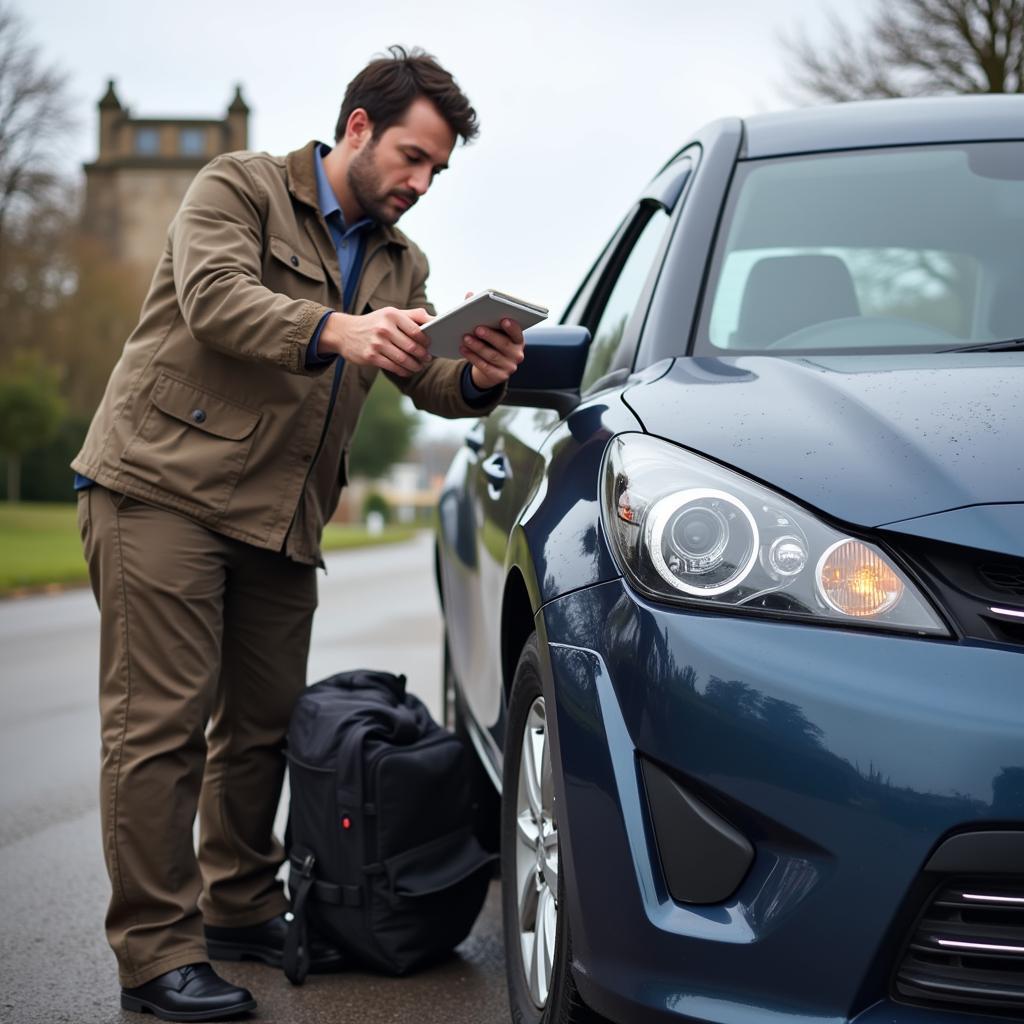 Car Body Repair Damage Assessment in Flintshire