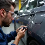 Car body repair damage assessment in Livingston