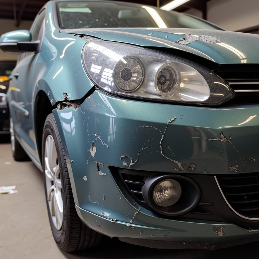 Car body repair damage in Kent, UK