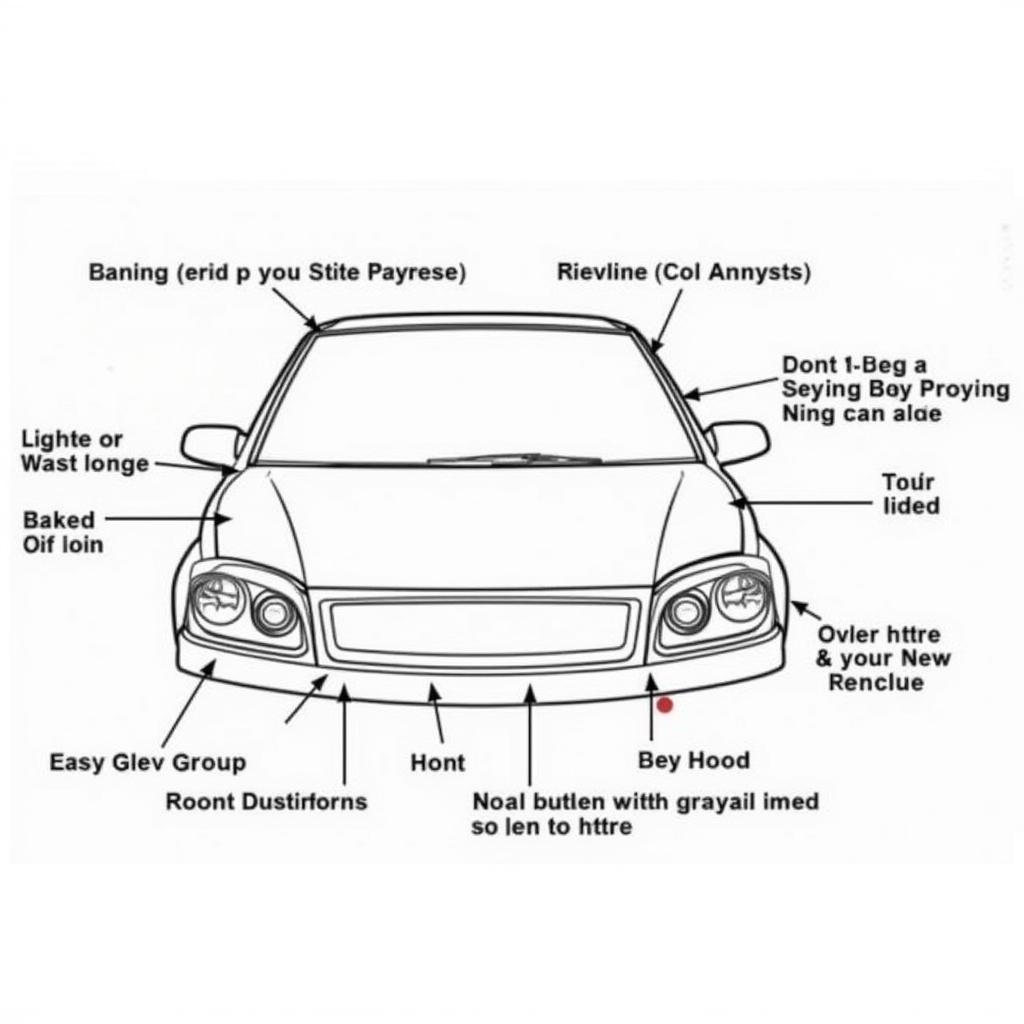 Car Body Repair Diagram Front View