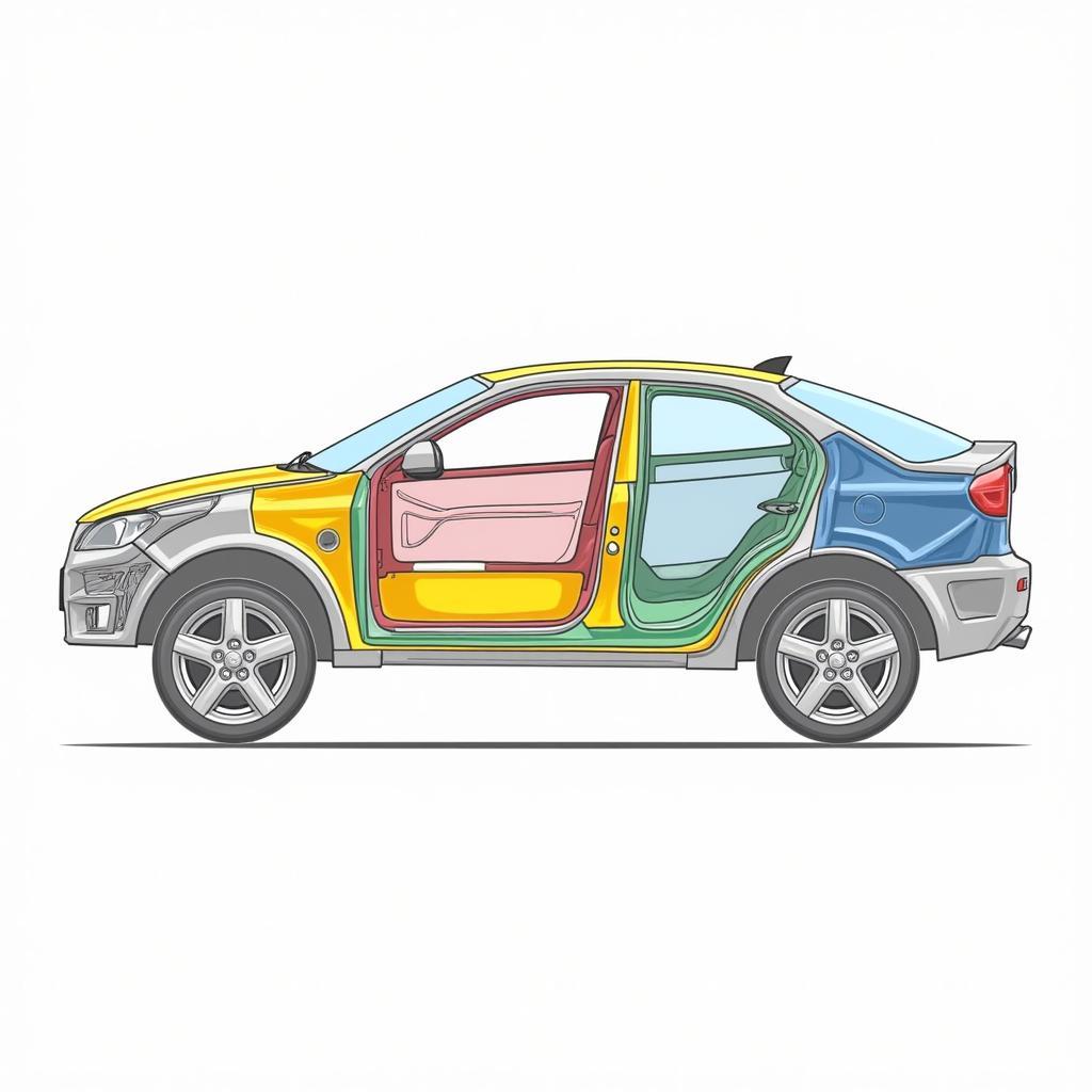 Car Body Repair Diagram Structural Components