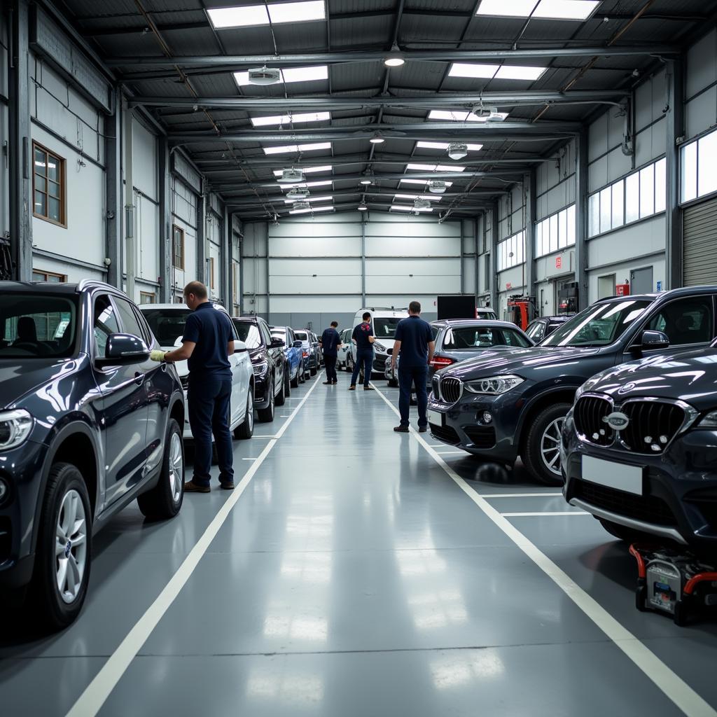 Car body repair workshop in Dursley