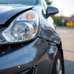 Damaged car requiring body repair in Erith